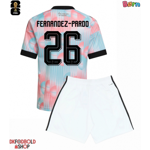 Belgien Matias Fernandez-Pardo #26 Udebanesæt Børn VM 2026 Kort ærmer (+ korte bukser)